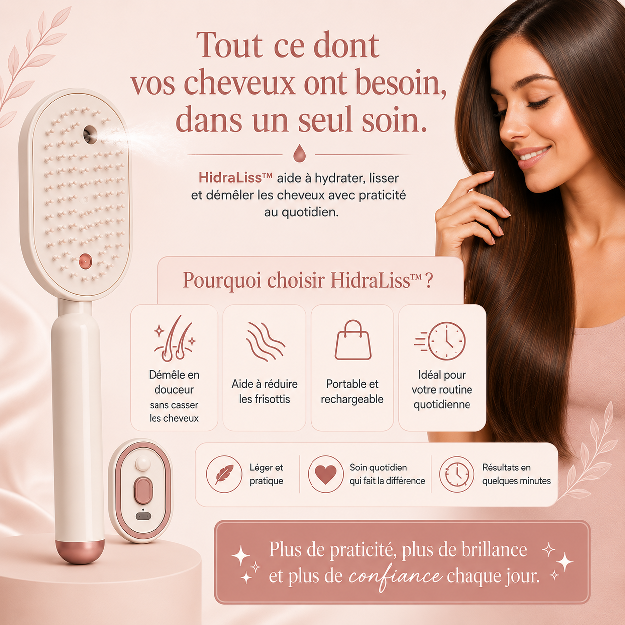 HidraLiss™ | Brosse Lissante Hydratante